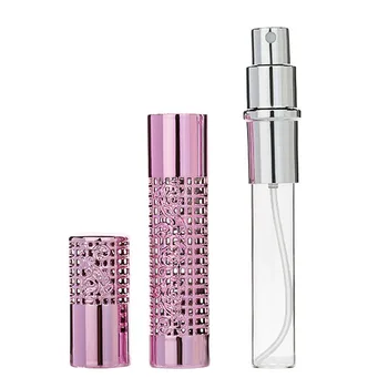 

5ML Delicate Metal Hollow Out Refillable Bottles perfume atomizer empty Perfume storage Bottle travel makeup Atomizer Spray