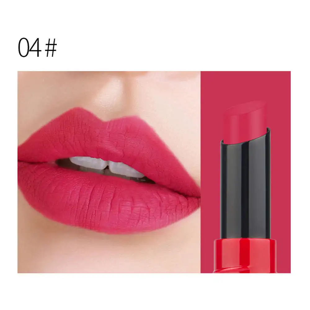 12Colors Matte Lipstick Waterproof Makeup Lipstick Nude Velvet Long Lasting Lip stick Sexy Red Pigments Beauty Lips Batom - Цвет: D
