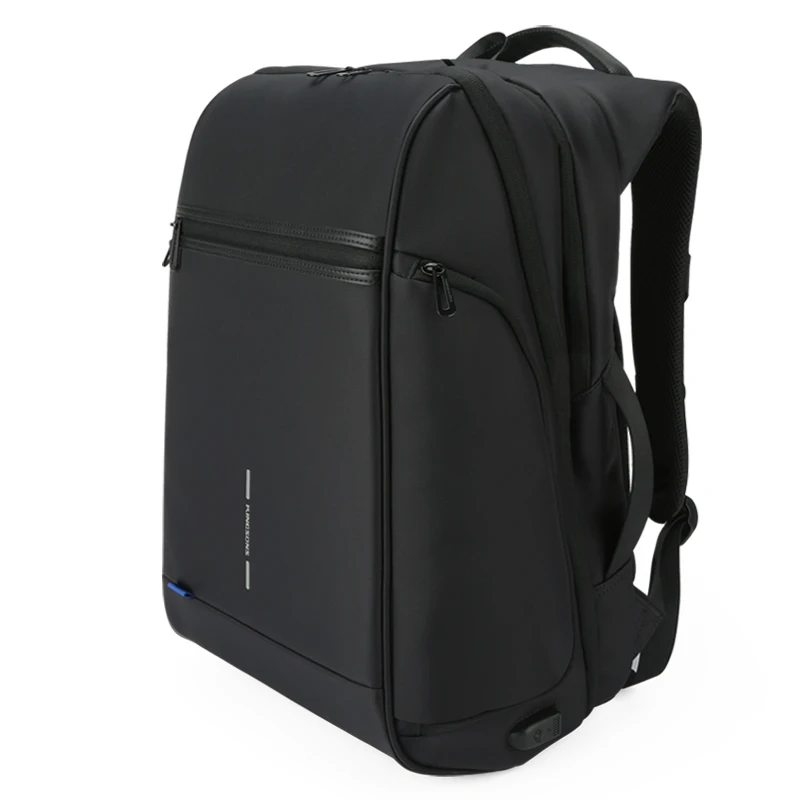 Kingsons 1" 17" рюкзак для ноутбука Внешний USB зарядка Компьютерные рюкзаки противоугонные водонепроницаемые сумки для мужчин и женщин большой емкости - Цвет: Black model
