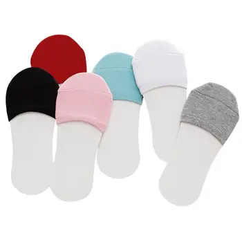 

5 Pairs of Half Socks Spring Invisible Summer Cotton Toe Cover Socks Boat Socks Toe Topper Liner Socks for Lady Women Girl