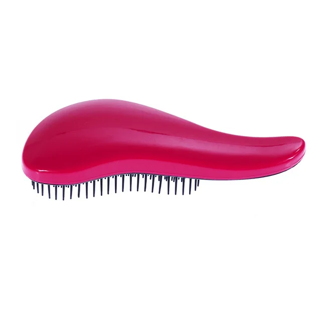 small size red 1 шт., Антистатическая щетка для волос, расческа, инструменты для укладки, душ, электропластина, распутывание, массажные расчески для салона, для укладки волос, для женщин и девочек - Цвет: small size red
