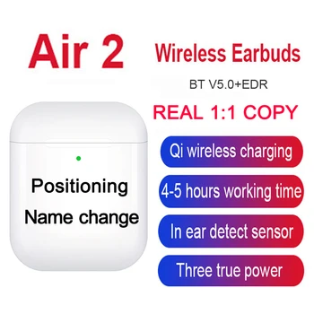 

TWS Bluetooth Earphones Airpo 2 1:1 super copy Wireless Charging Headset for all smartphone apple xiaomi huawei samsung
