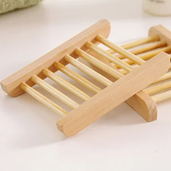 

Wood Soap Dish Soap Tray Holder Storage Soap Rack Plate Box Container for Bath Shower Plate Bathroom Soap Tray