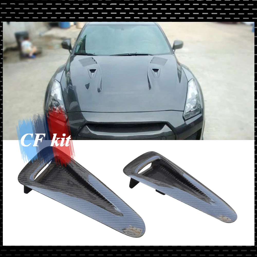 Комплект капота CF из углеродного волокна вентиляционная решетка для NISSAN GTR R35