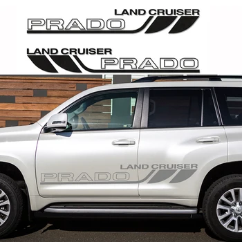 

For Toyota Land Cruiser Prado 2PCS 170CM Car Door Waist Line Decals Stickers Auto Vinyl SUV Vehicle Decor Wraps Car Accessories