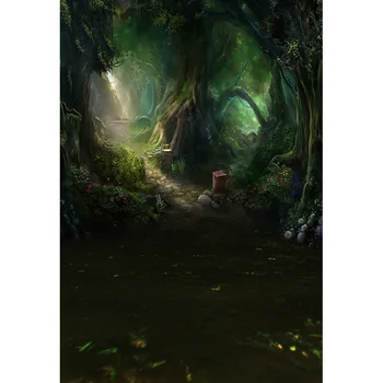 

Fairy tale tree hole Photography Background Computed Printed Children Backdrops for Photo Studio