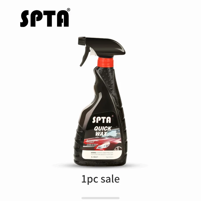 SPTA 28 шт. автомобильный набор для ухода за краской 500 мл спрей жидкий очиститель автомобиля водонепроницаемый Быстрый воск карнаубский воск 16,9 унций с кистью полотенце - Цвет: Quick Wax