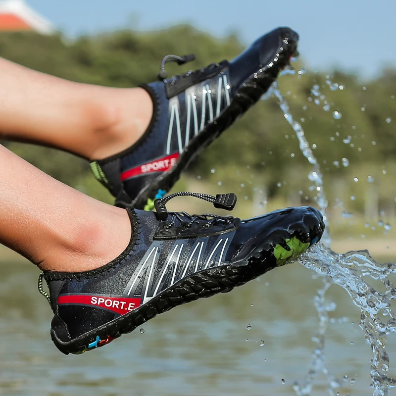 choque sofá Repetirse Zapatos de agua antideslizantes para hombre, sandalias de deporte para el  aire libre y playa, compatible para nadar en río, mar y buceo, zapatillas  acuáticas de talla grande, unisex|Calzado para río| -