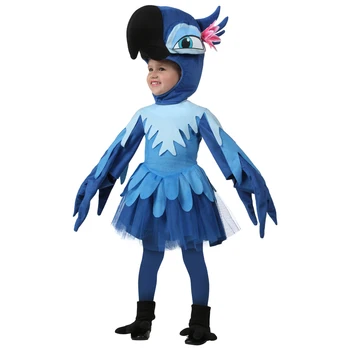 

Jewel Parrot Bird Animal Deluxe Toddler Rio Cosplay Costume Cute Deluxe Theme Birthday Party Jumpsuit Costume Parties festival