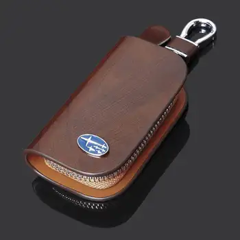 

Leather Car Key Cover Key Case Wood texture for Subaru KIA Honda Audi Mercedes Mazda Nissan Hyundai Ford Toyota Skoda Lexus