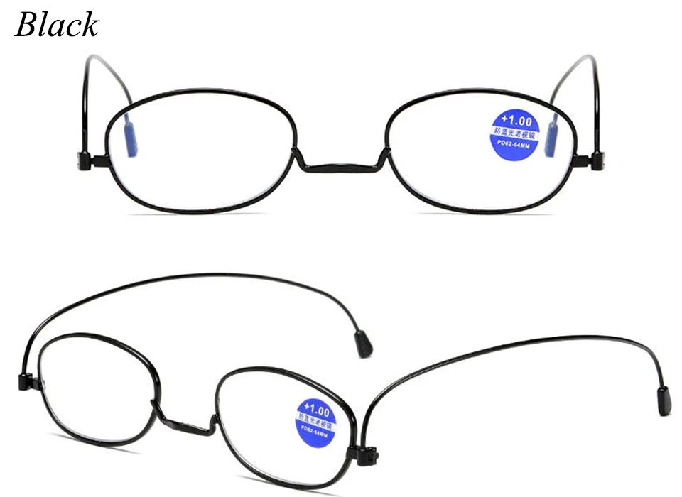 Ультра-светильник из титанового сплава, анти-синие очки для чтения, складные мини-очки для мужчин и женщин, Портативные HD очки с защитой от излучения, диоптрий 1,0-3,5