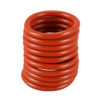 

Newest 28 mm x 3 mm Silicone O Ring Oil Sealing Washers Red 10 pcs