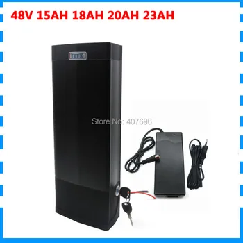 

48 V Lithium bateria 48v 20ah 1000W rear rack battery pack for ebike e scooter e bicycle with tail light and USB Port 30A BMS