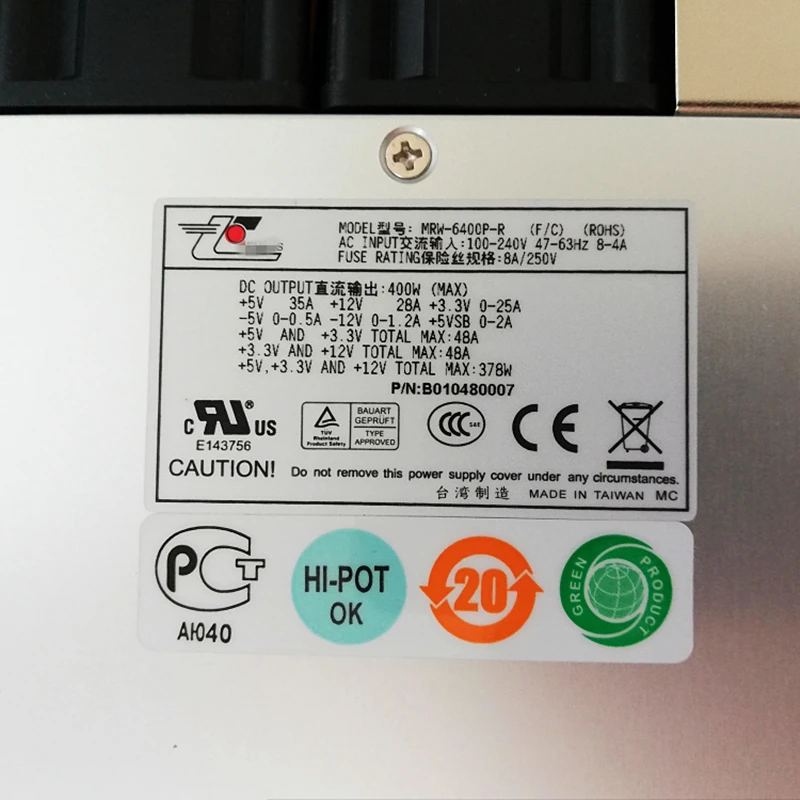 Блок питания для Zippy 400W блок питания MRW-6400P-R