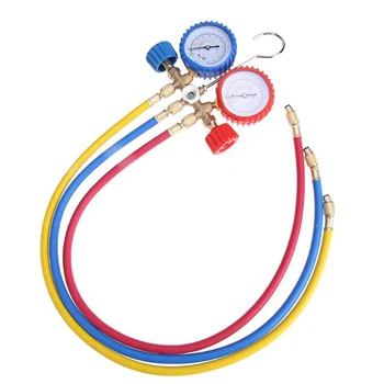 

Car Automotive A/C Refrigeration Kit Manifold Gauge Set for R22 R12 R502 Auto Refrigerant Quick Coupler Manifold Gauge Tool Set