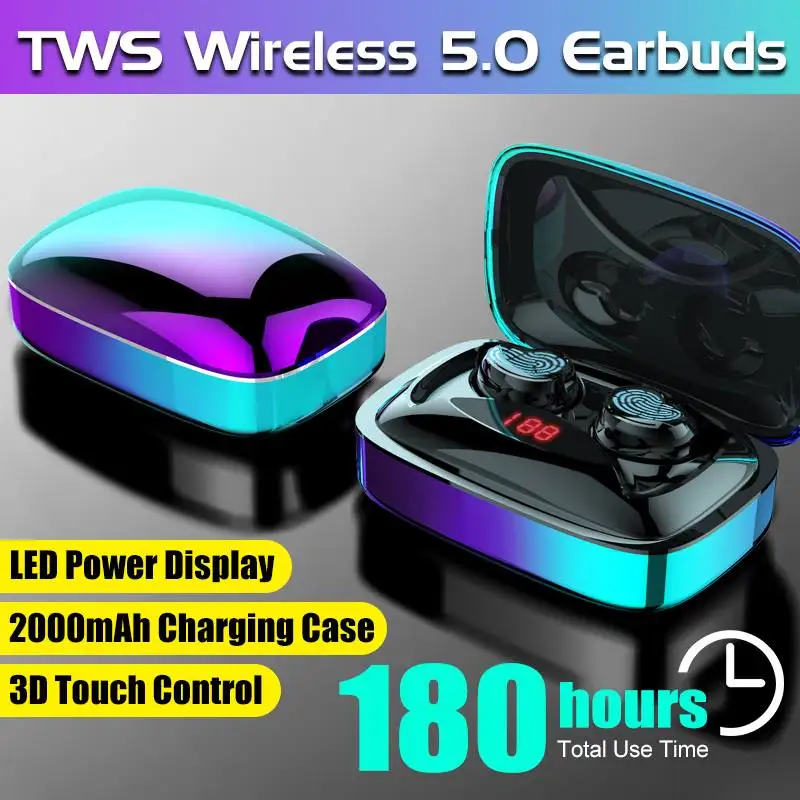 LEORY X29 TWS Wireless Stereo bluetooth 5.0 Earbuds LED Display Smart Touch Sound Earphone With Charging Case Binaural Headset