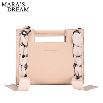 

Mara's Dream 2019 New Solid Color Personality Single Female Bag Drawstring Decorative Portable Small Square Bag