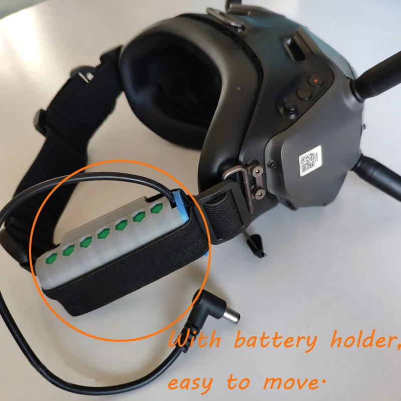 Drone Accessories Adjustable Head Strap FOR DJI FPV Goggles Headband Non-slip With Battery Holder Adjustable Customizable Pattern V2 Accessories