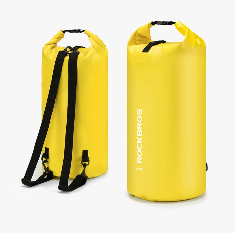 ROCKBROS 40L спортивная сумка для плавания, водостойкий рюкзак из ПВХ, модные сумки для женщин и мужчин, Спортивная уличная походная сумка на плечо, складные сумки