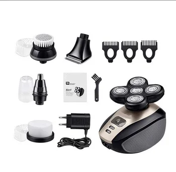 

5 In 1 Electric Shaver for Men Floating Five Blade Heads Electric Shaving Machine Rechargeable Razors Face Care Tools