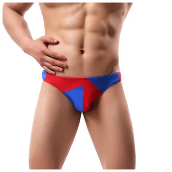 

Men Underwear Sexy Ultra-Thin Color Block T-back Jockstrap Soft Breathable Thong New Fashion Comfortable Underpants трусы YL5