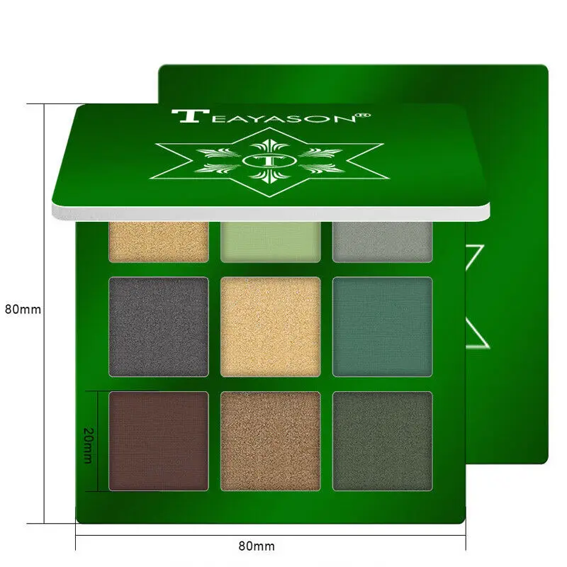 Модные 9 цветов Палитра теней для век макияж блеск палитра матовые тени для век мерцающий алмазный порошок пигмент косметика