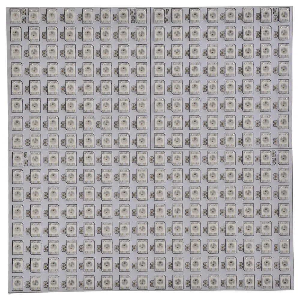 Быстрая 50 шт. 16*16 пикселей 5050 RGB WS2812B панель SK6812 WS2812 адресуемый Ragid светодиодный экран индивидуально DC5V