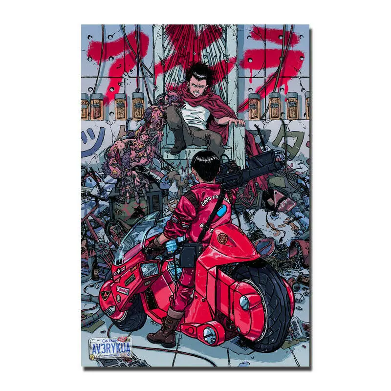 Akira Red Fighting Japan аниме Шелковый постер декоративная стена краска 24x36inch | Дом и сад