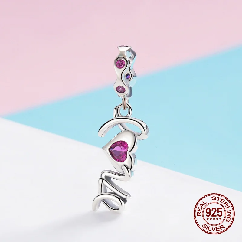 Fit Pandora Шарм браслет ожерелье подвеска Подвески 925 серебро для женщин Мода высокое ювелирное изделие - Окраска металла: sc946