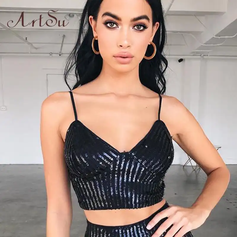 sparkle crop top
