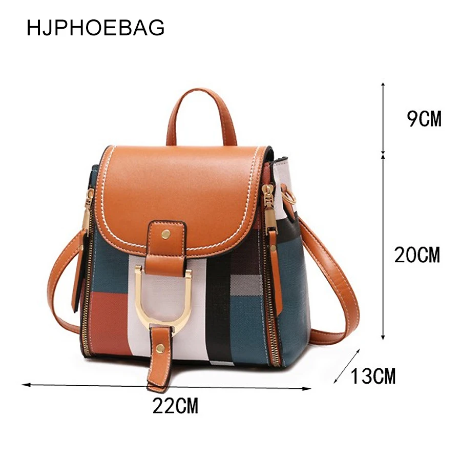 HJPHOEBAG Модные женские рюкзаки из искусственной кожи женские школьные сумки для девочек-подростков дорожные сумки на плечо mochila YC255
