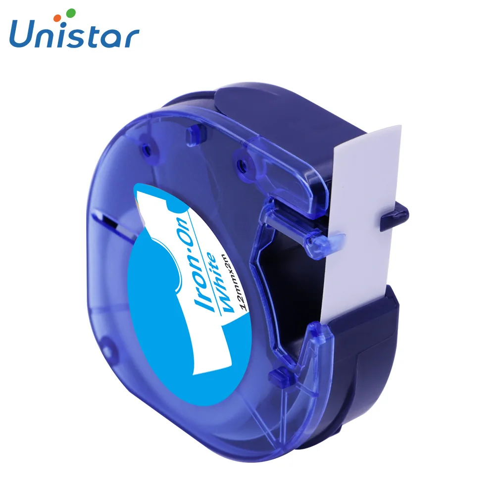 Blue Fabric 91201 совместимая с DYMO Letratag пластиковая лента 12 мм черная на белом LT 91201 91331 91221 лента для этикеток Dymo Letra принтер тегов - Цвет: Blue Fabric