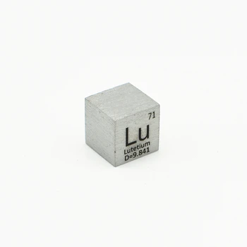 

Lutetium Lu Cube Polished Element Collection Science Experiment 10x10x10mm Weight 9.8-10g Lu Cube for Research and Development