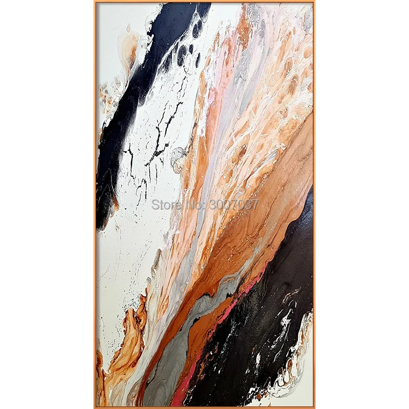 

Hand Painted Modern Abstract color dye ink splash canvas oil painting for home decor wall pictures for living room bedroom aisle