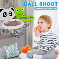 Toddler Animal Themed indoor Basketball Frame Kids Bath Toys set with 3 Plastic Balls Baby Parent Children Interactive fun Game 4