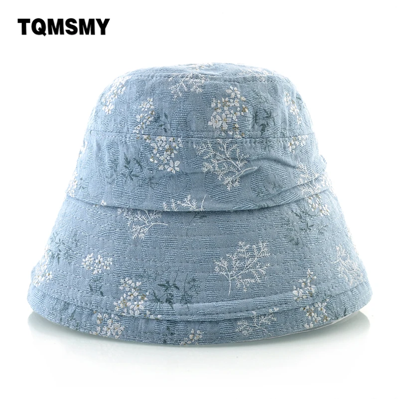 

TQMSMY Women's Cotton Floppy Hat Four Seasons Outdoor Sun Protection Sunhat Ladies Beach Casual Bucket Cap Female Bonnet TME173