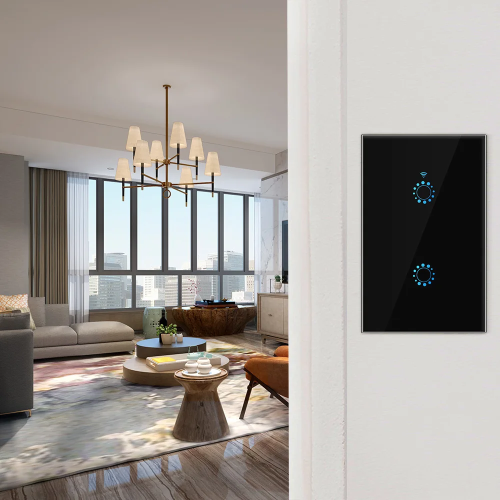 Сенсорный выключатель Smart Light переключатель Wi-Fi Панель настенный прерыватель 1/2/3 Wi-Fi выключатель света US Стандартный для работы Alexa Google Home