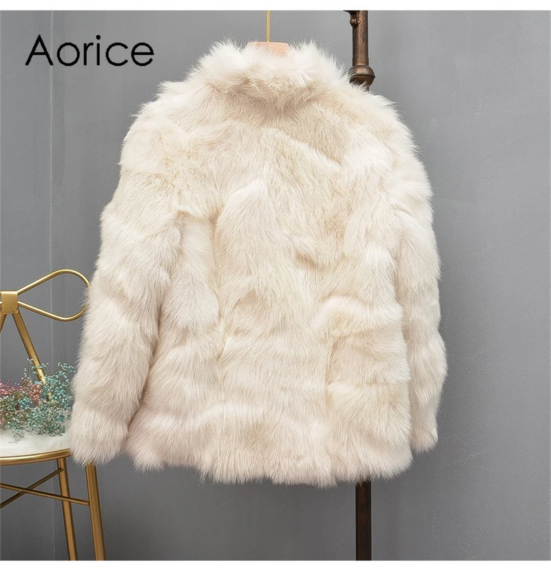 Aorice TX307703 женские зимние сапоги в классическом стиле для досуга, натуральном овечьем меху куртка, пальто Модные женские натуральная меховая шуба, верхняя одежда