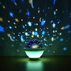 Волшебный проектор земля Вселенная светодиодный светильник звездное небо ночник планета красочный поворот мигающая звезда дети ребенок