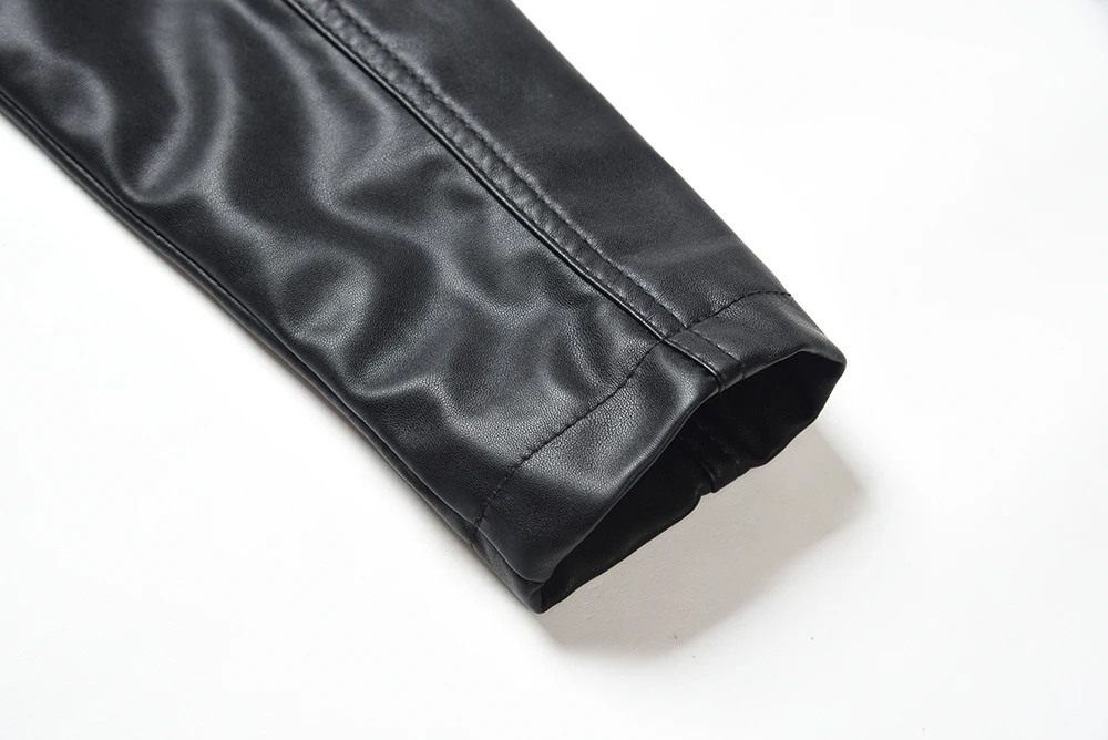 Куртка на молнии Женская короткая искусственная мягкая женская кожаная куртка PU черная красная кожаная куртка Женская Базовая уличная куртка