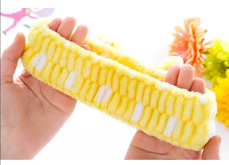 1PC Lovely butterfly bundle Coral Fleece Soft Elastic Hair Ribbon SPA Bath Shower Make Up Wash Face Cosmetic Headband