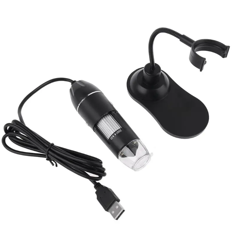 

Digital USB Microscope 1000X Magnifier Protable Endoscope Microscope with Stand 831F