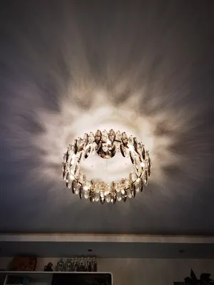 Modern Crystal Leaves Chandelier For Dinning Room