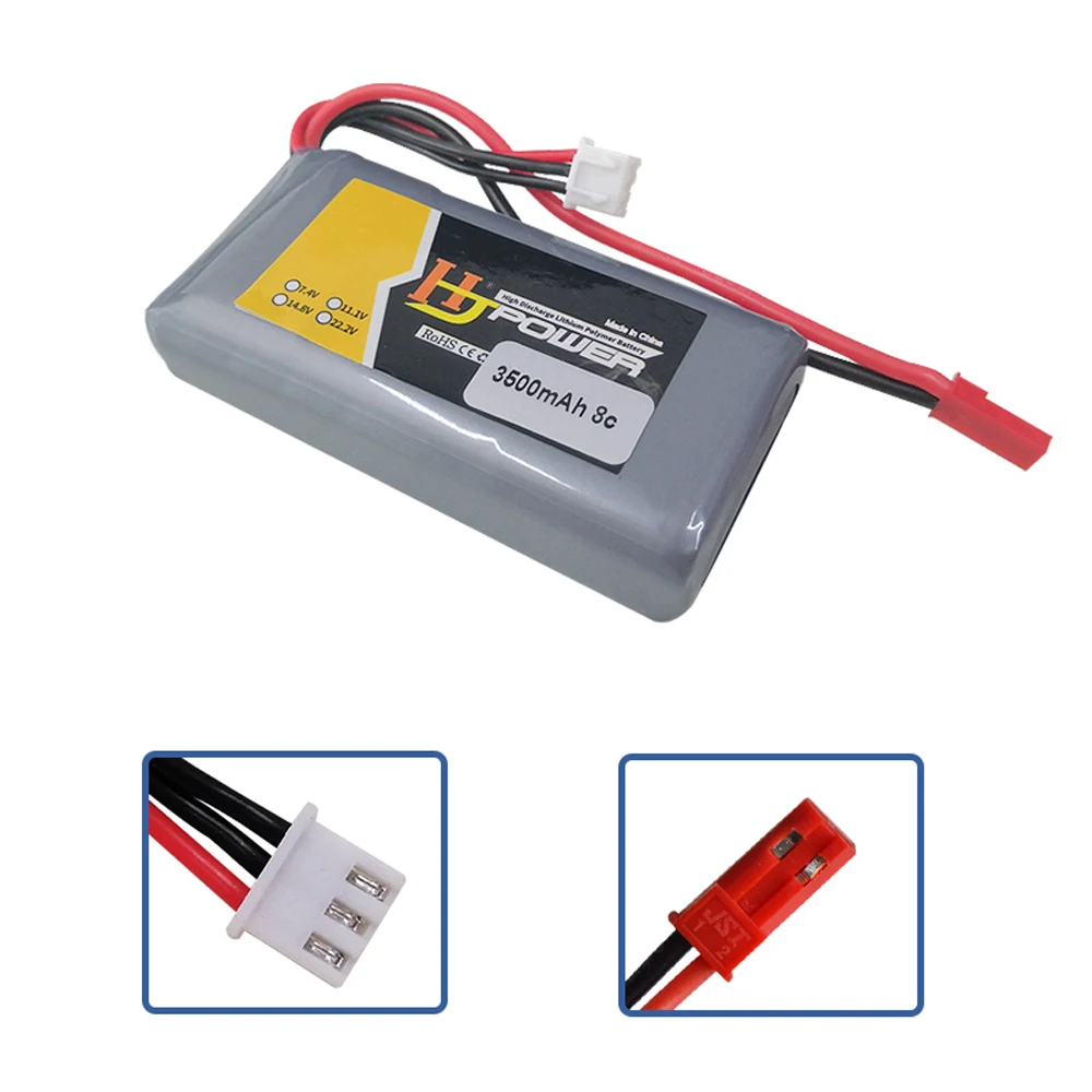 Batterie Lipo 7.4V 3500mAh 8C pour Radiomaster TX16S Jumper T16