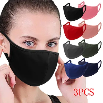 

3PC Adult Unisex Reusable Outdoors Sunscreen Washable Bandage Protective Cloth Face Masks маска для лица mondmasker mascarillas