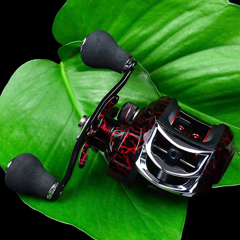 Rooxin Baitcasting Fishing Reel 7.1:1 18+1BB 10kg Drag Power Carp Fishing Rock Fishing Tackles Right Left Hand Water Drop Wheel