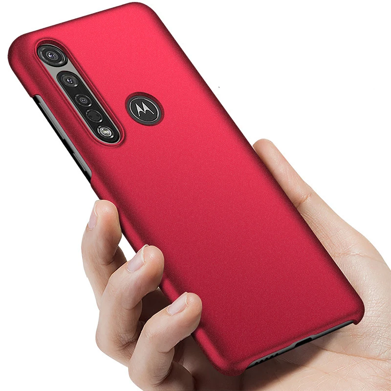 Тонкий защитный чехол для Motorola G8 Plus жесткий из поликарбоната телефона MOTO P40 / One