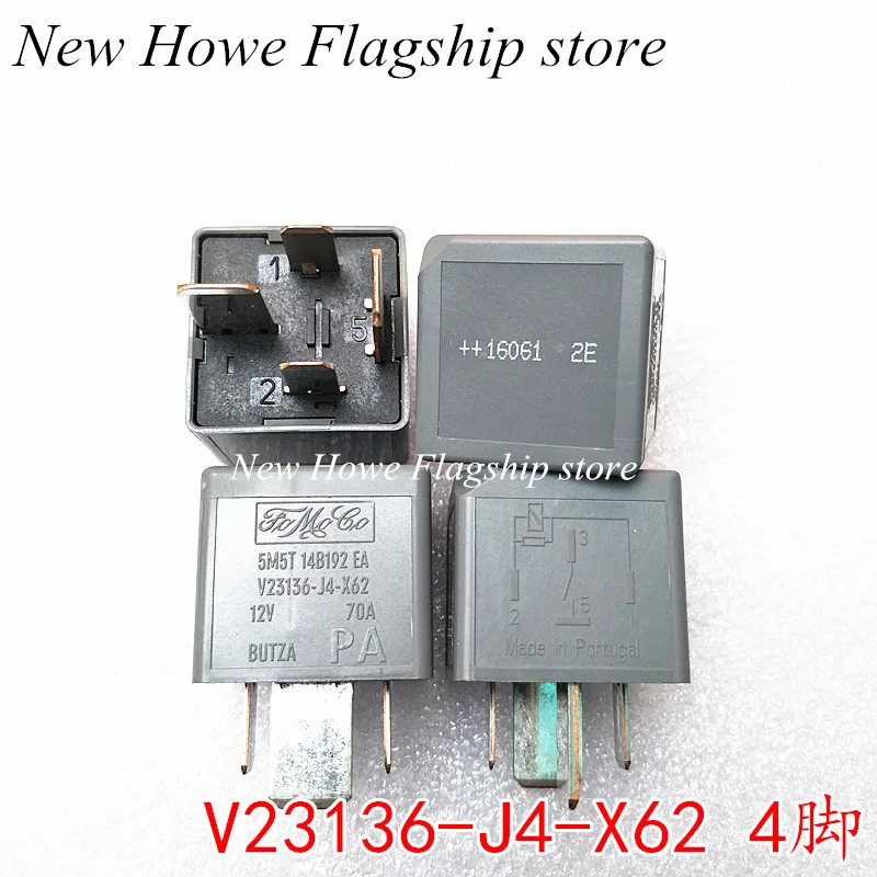 

5pcs/lot New and original V23136-J4-X62 4PIN 5M5T 14B192 EA 12V70A