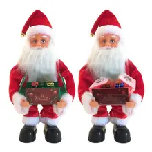 Креативный Рождественский Электрический Санта-Клаус поющая кукла игрушка на год подарок электрическая Рождественская кукла игрушка Navidad Рождественский Декор подарок
