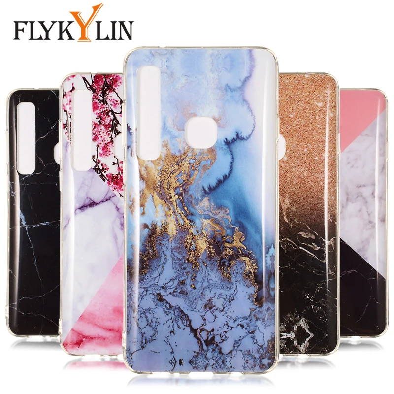 

FLYKYLIN Marble Case For Samsung Galaxy A6 A8 Plus Back Cover on A7 A9 2018 Phone Coque Cartoon Soft TPU Silicone Shell Fundas